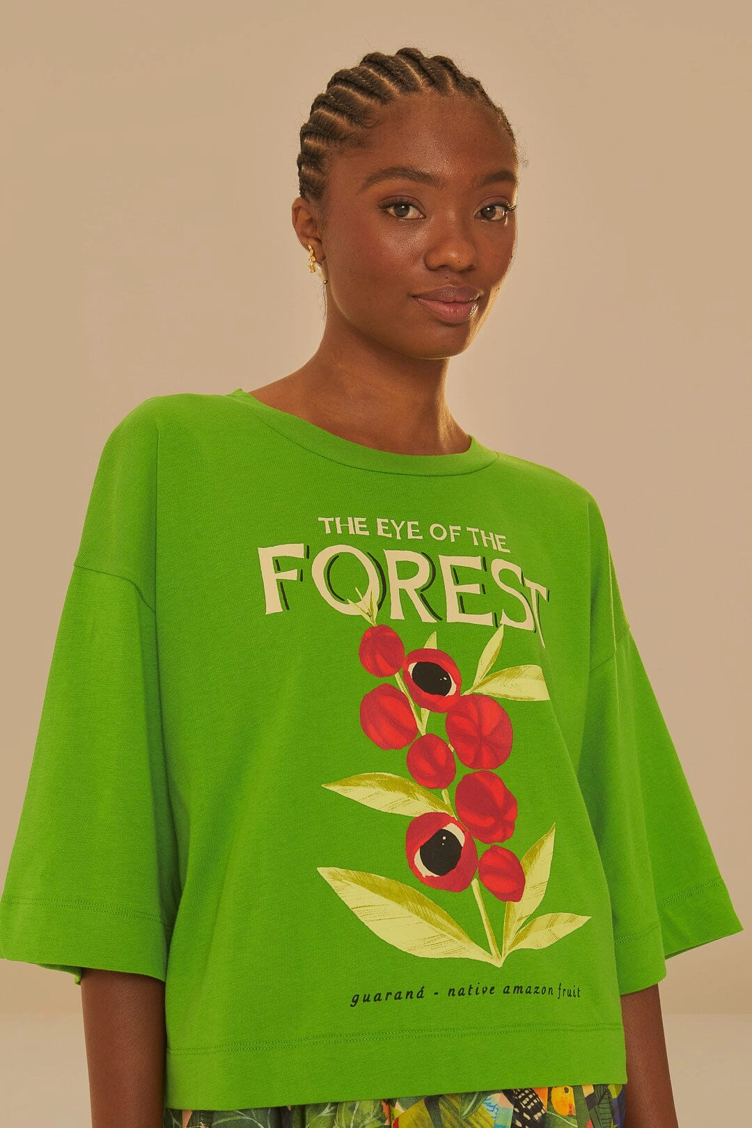 Green The Eye Of The Forest Organic Cotton T-Shirt Ultimate Comfort
