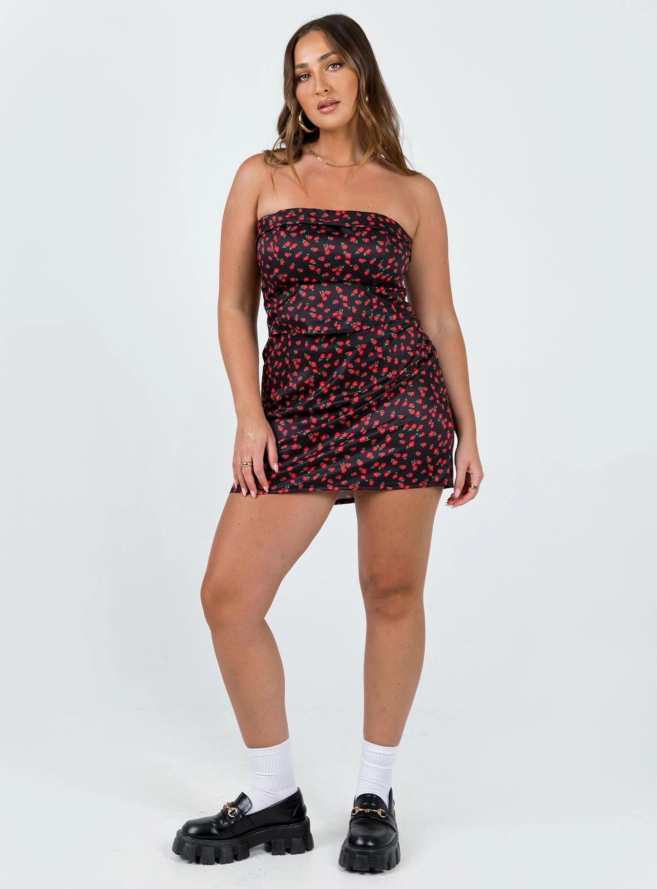 All Day Fit Chadwick Mini Skirt Black Floral
