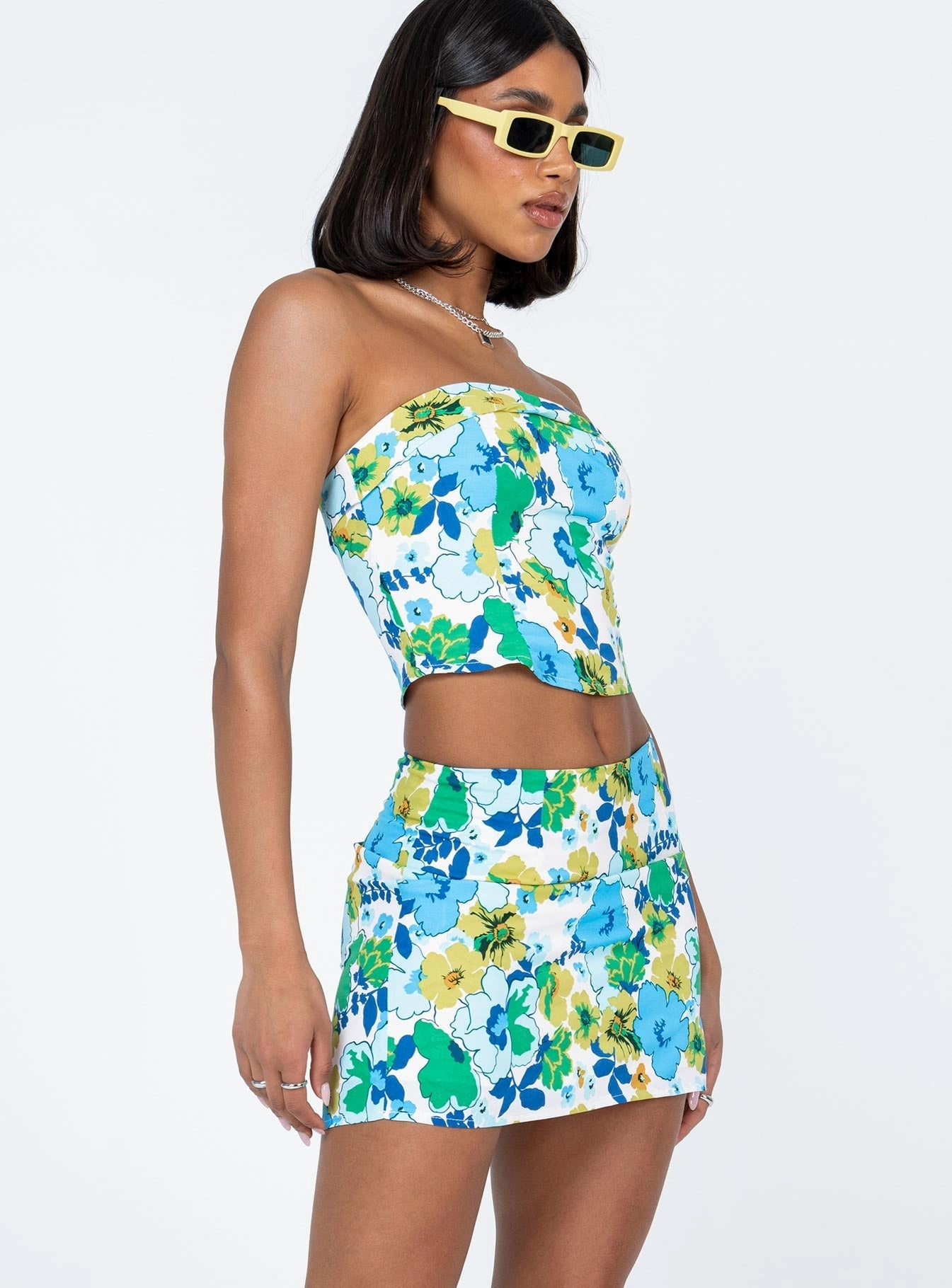 Chadwick Mini Skirt White Quick Fit