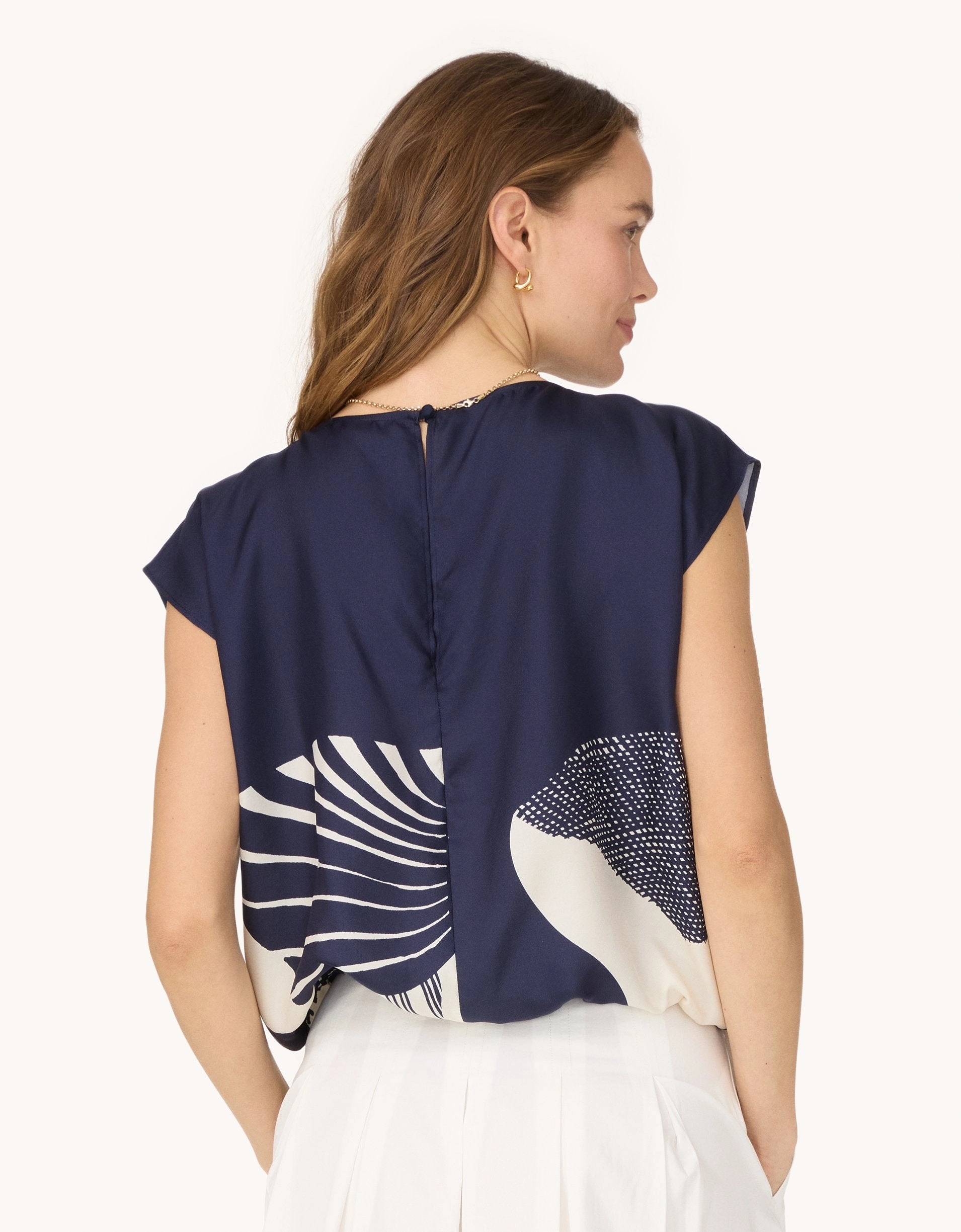 Eco friendly materials unsubscribed washable silk bubble top