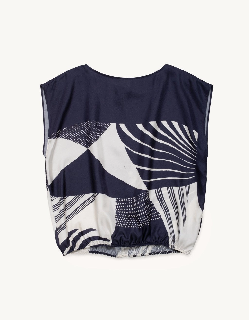 unsubscribed washable silk bubble top Camouflage Print
