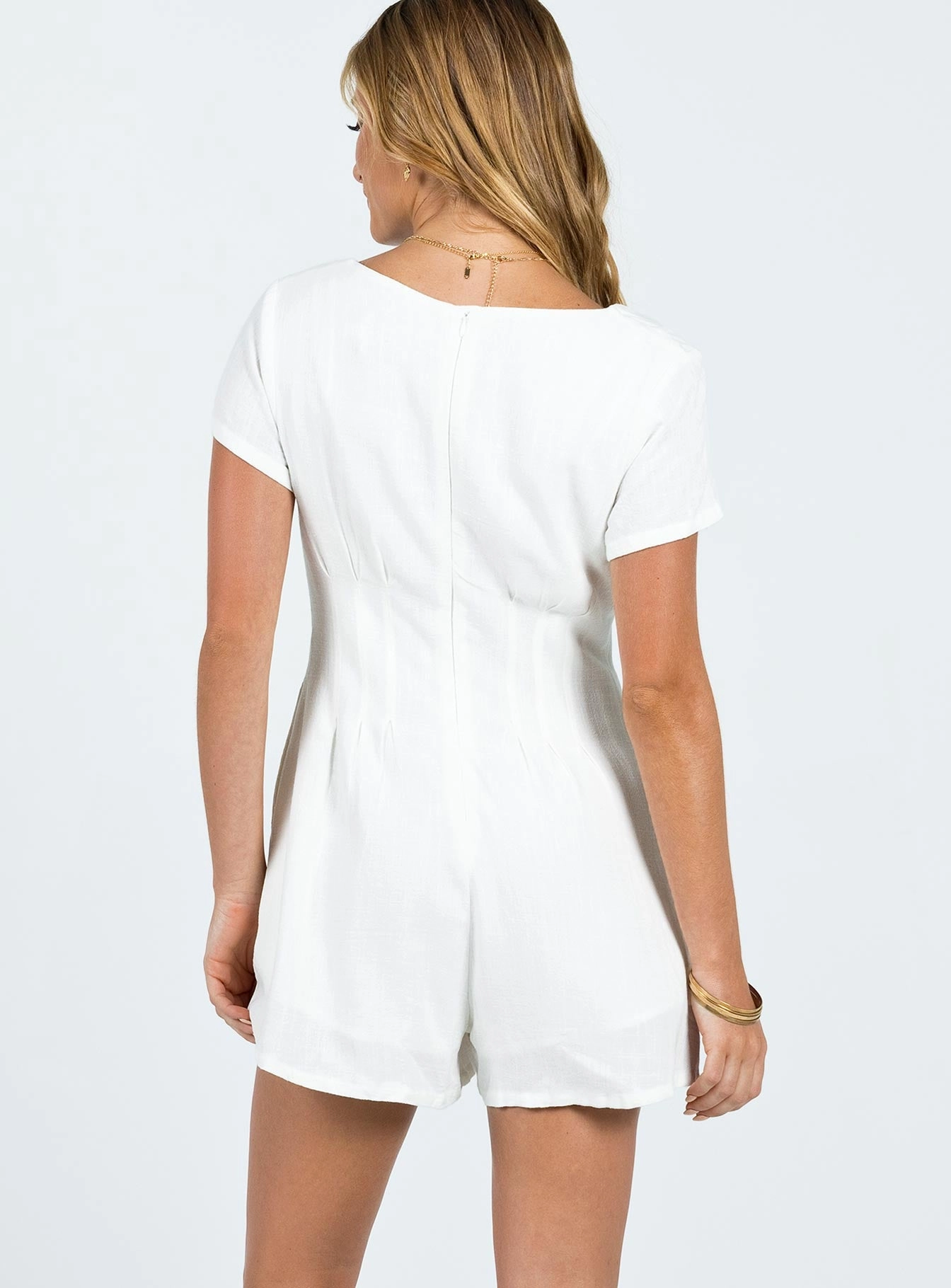 Fall Inspired Flower Grace Adi Playsuit White