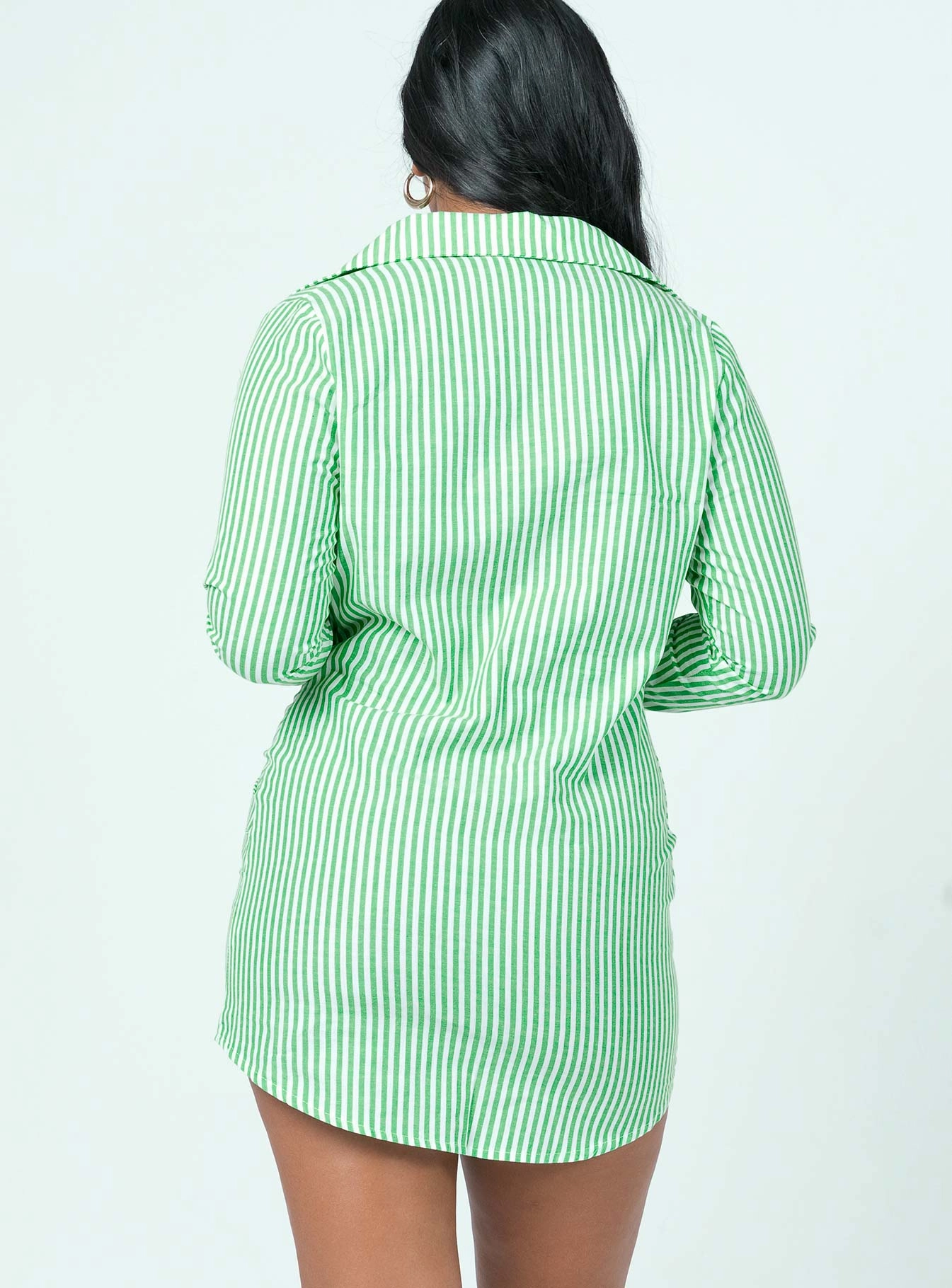 Sunset Look Travel Light Kali Shirt Mini Dress Green