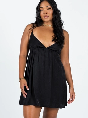 Daywear Mood Body Confidence Koko Mini Dress Black