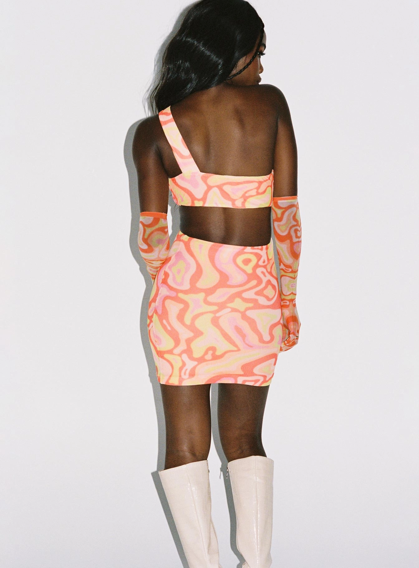 Dreamy Texture City-Style Greater Power Mini Dress Multi