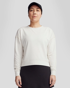 Light Stretch Women??s Anytime Crew Sweatshirt - Shroom Marle