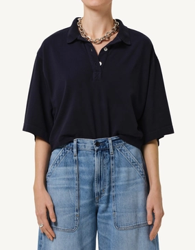 Double Stitched Hems citizens of humanity lowen polo shirt