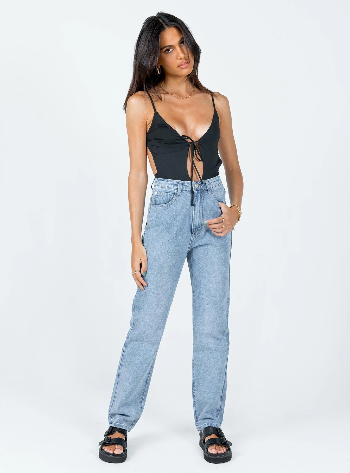Calista Lightwash Denim Jeans Neutral Choice Smooth Comfort