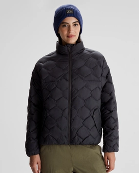 Convertible Style Women's Any Time Down Short Jacket - Black Stingray