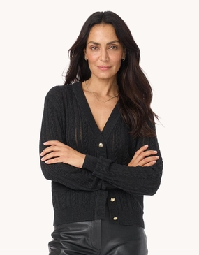 Breathable Knitwear Thermal Insulation Design Unsubscribed Wool Silk Cable Cardigan