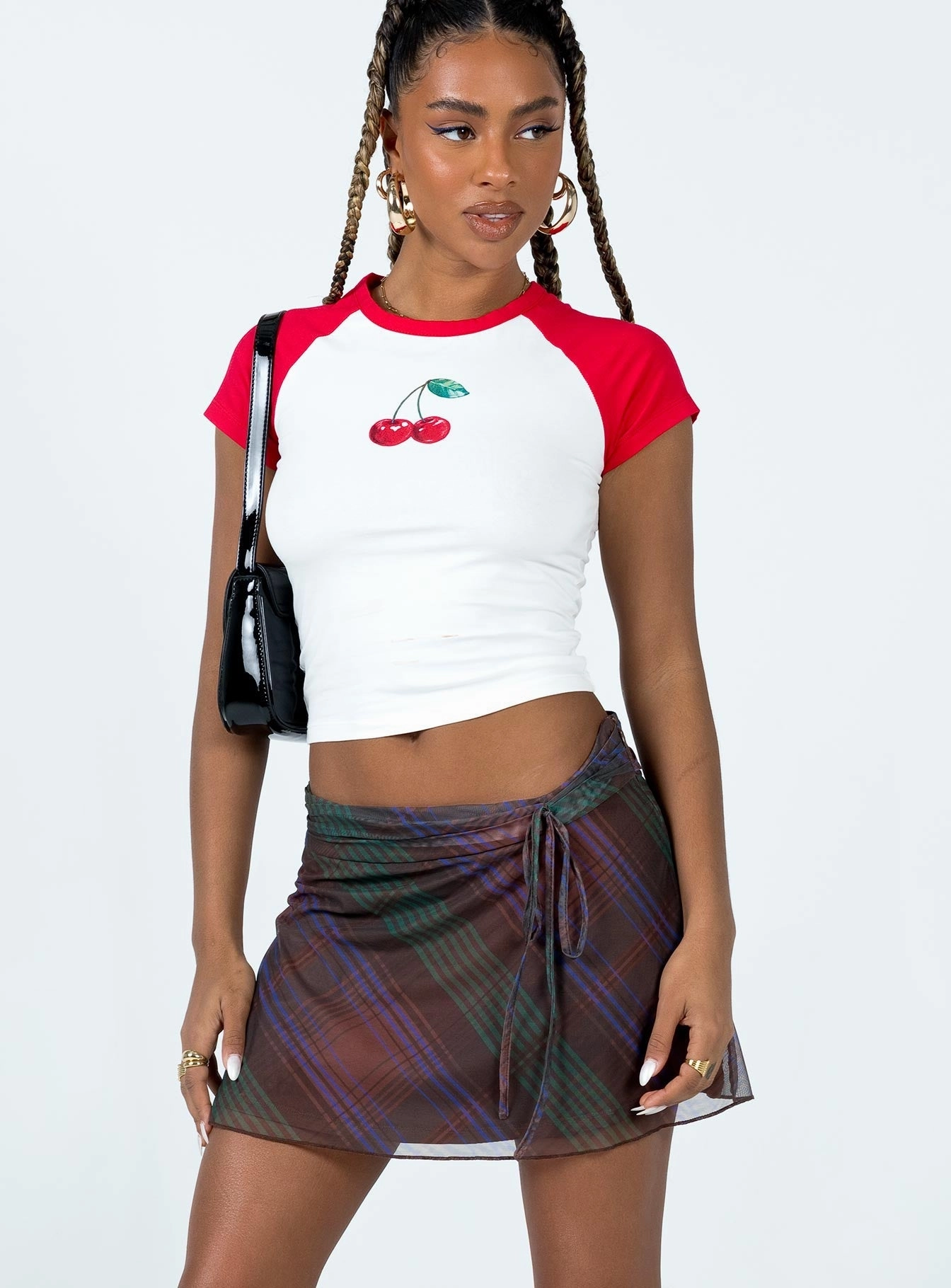 Prep In Your Step Mini Skirt Multi Balanced Outfit Smooth Motion