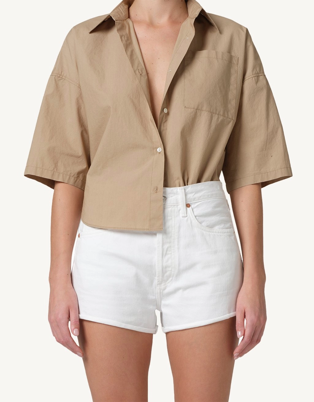 Indoor Comfort Citizens of Humanity Frances Cropped Cape Button Up