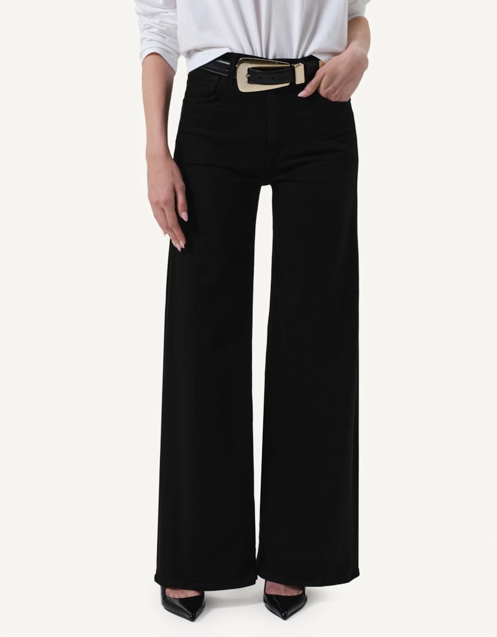 Sharp Finish Selvedge Denim Citizens of Humanity Lyra Long Wide Leg Jean