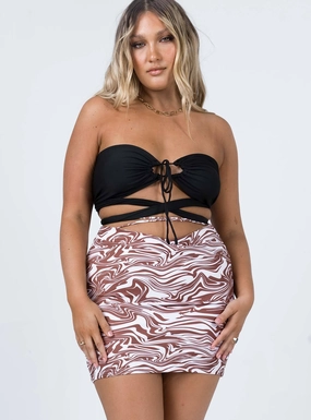 Hunter Mini Skirt Zebra Red Carpet Look Street Ready