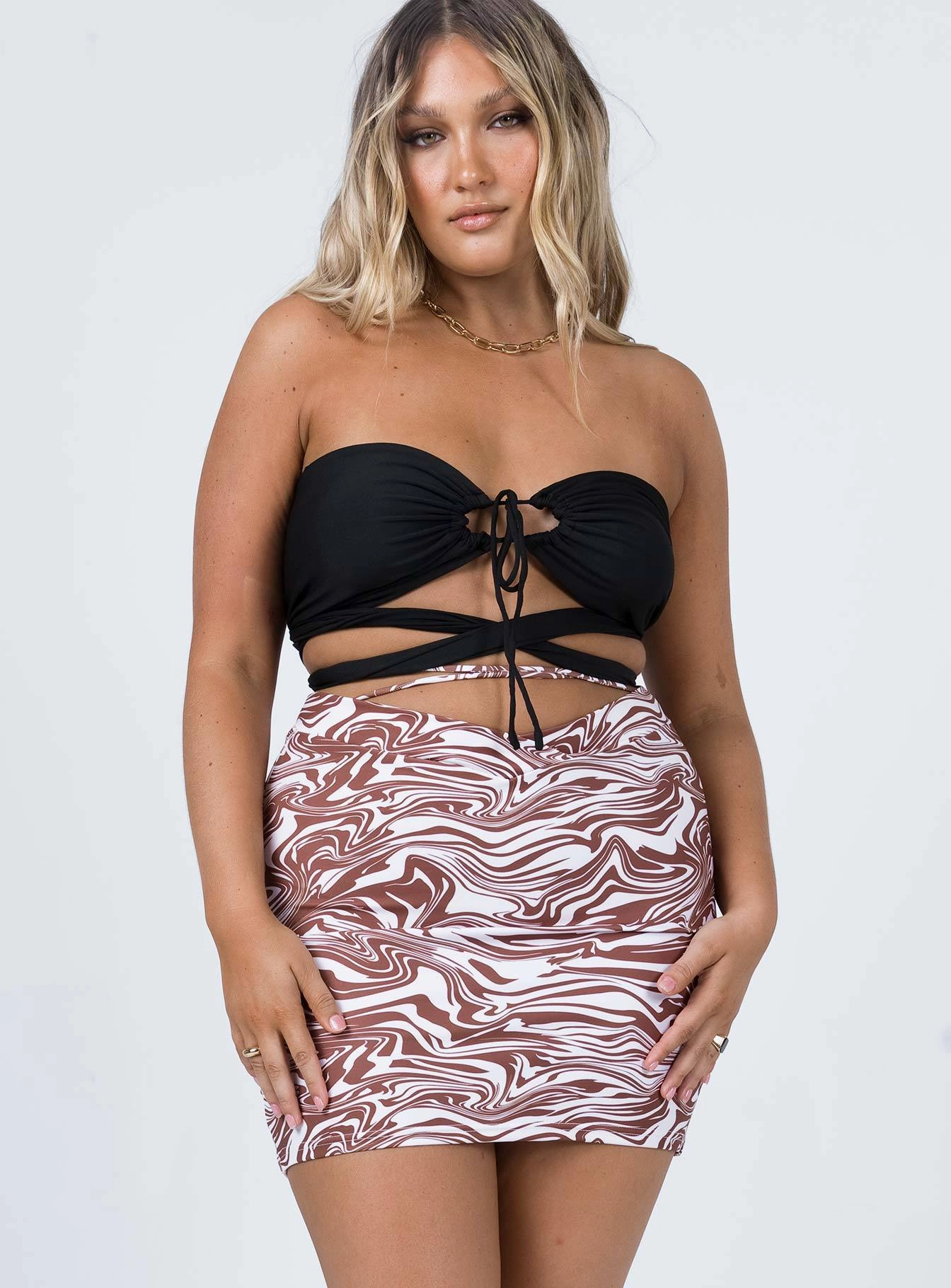 Hunter Mini Skirt Zebra Red Carpet Look Street Ready