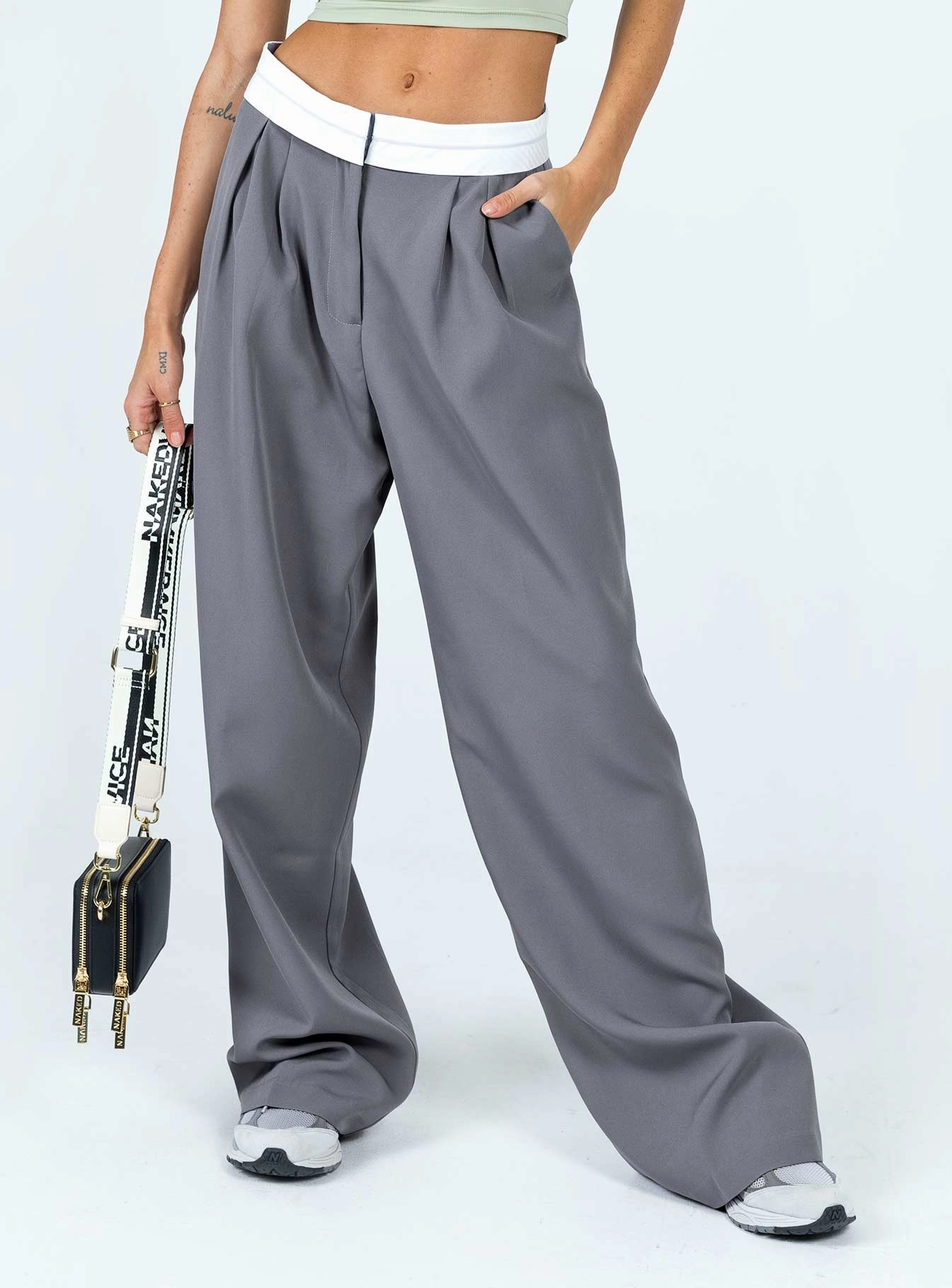 High Waist City Of Angels Pant Spanish Grey