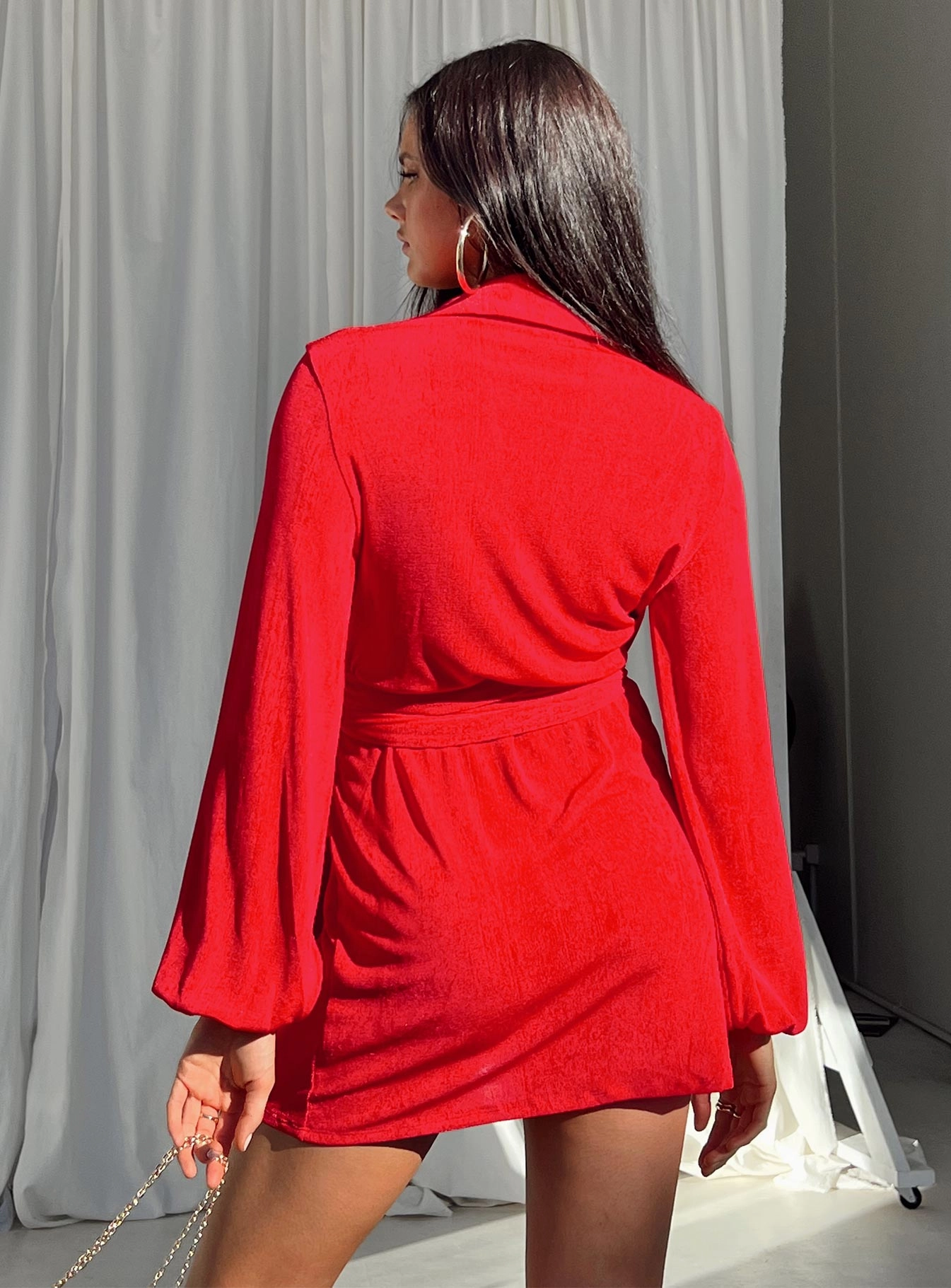 Party Time Mini Dress Red Light Layers