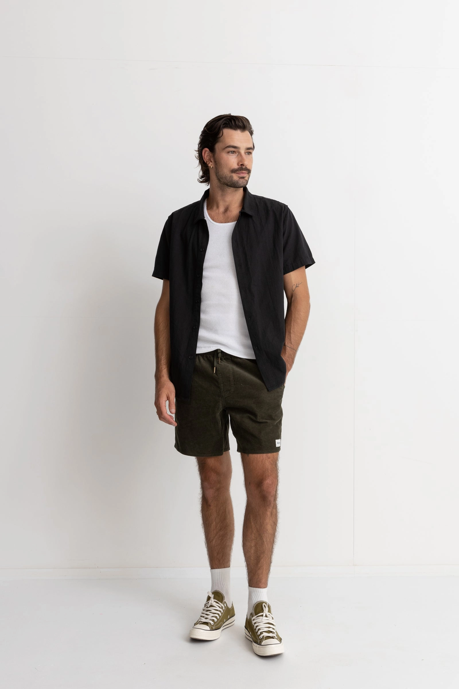 Double Layered Panels Classic Cord Jam Olive