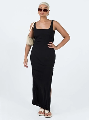 New York Shanaeya 90s Maxi Dress Black