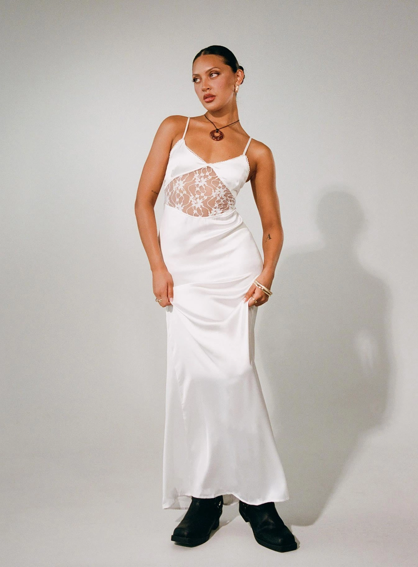 Coastal Soft Roselle Maxi Dress White