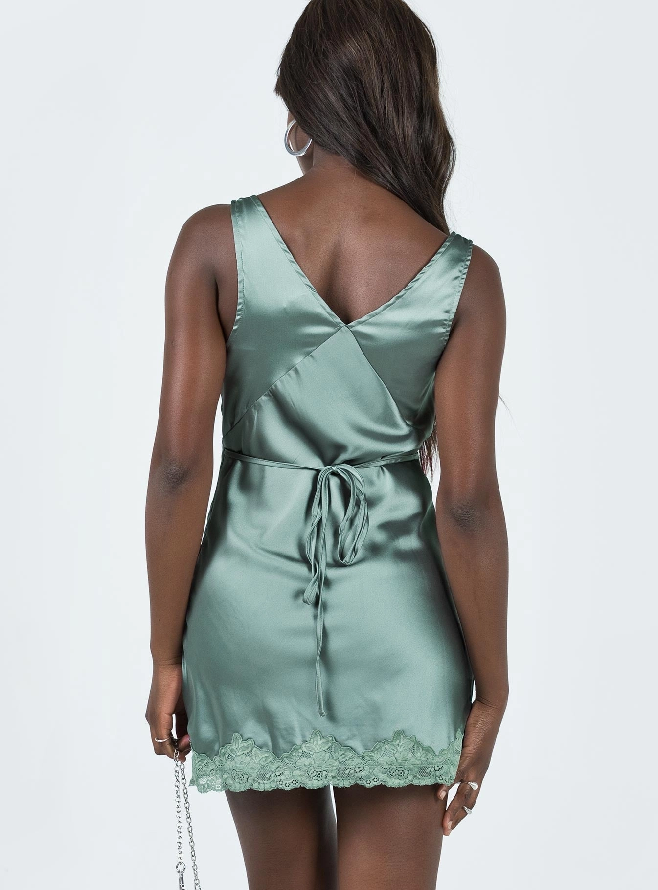 Athenia Mini Dress Green Casual maxi dress