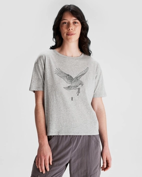 Ultra Soft Finish Thermal Regulating Layer Women's O.Smither Organic Cotton T-shirt - Light Grey Marle