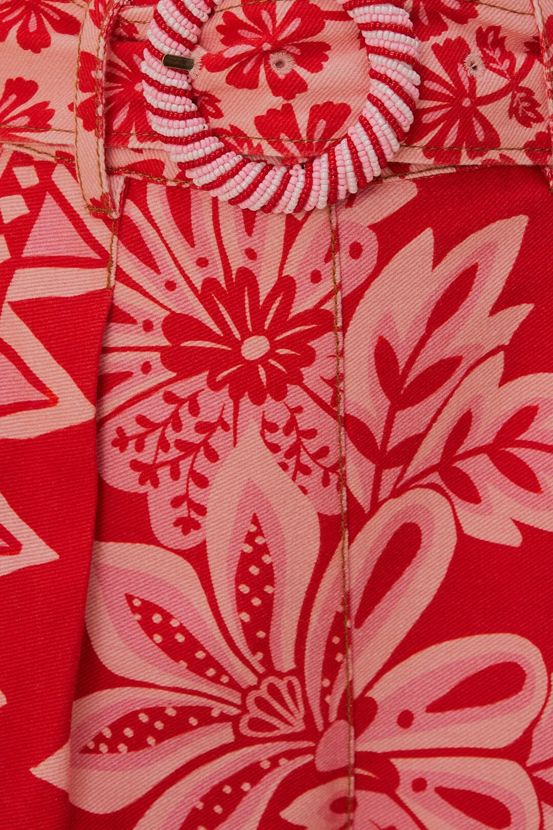 present for him Flora Tapestry Red Shorts