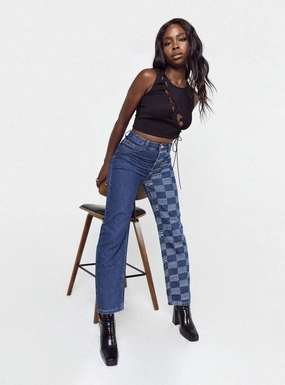 Holiday Vibes Evening Stroll Picnic Style Cher Straight Leg Denim Jeans