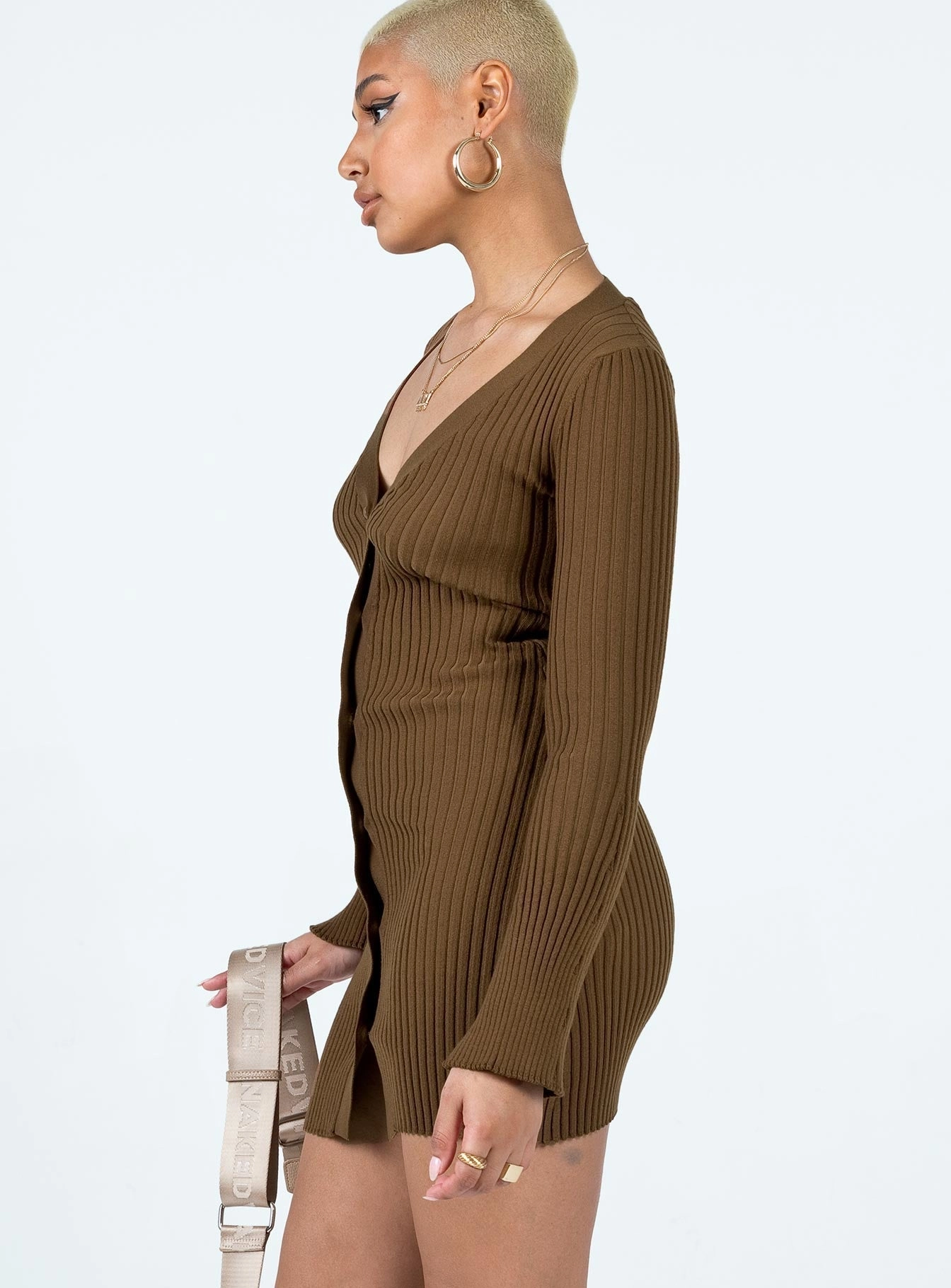 Silky Touch Arnie Mini Dress Brown