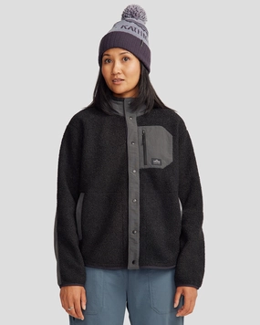 Co-Z High Pile Women's Jacket v3 - Black Stingray Stylish Daily Fit All Seasons