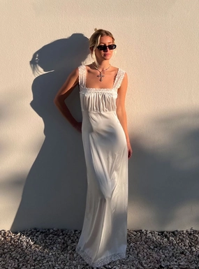 Upgrade-Option Ballerina Vintage Maxi Dress Porcelain