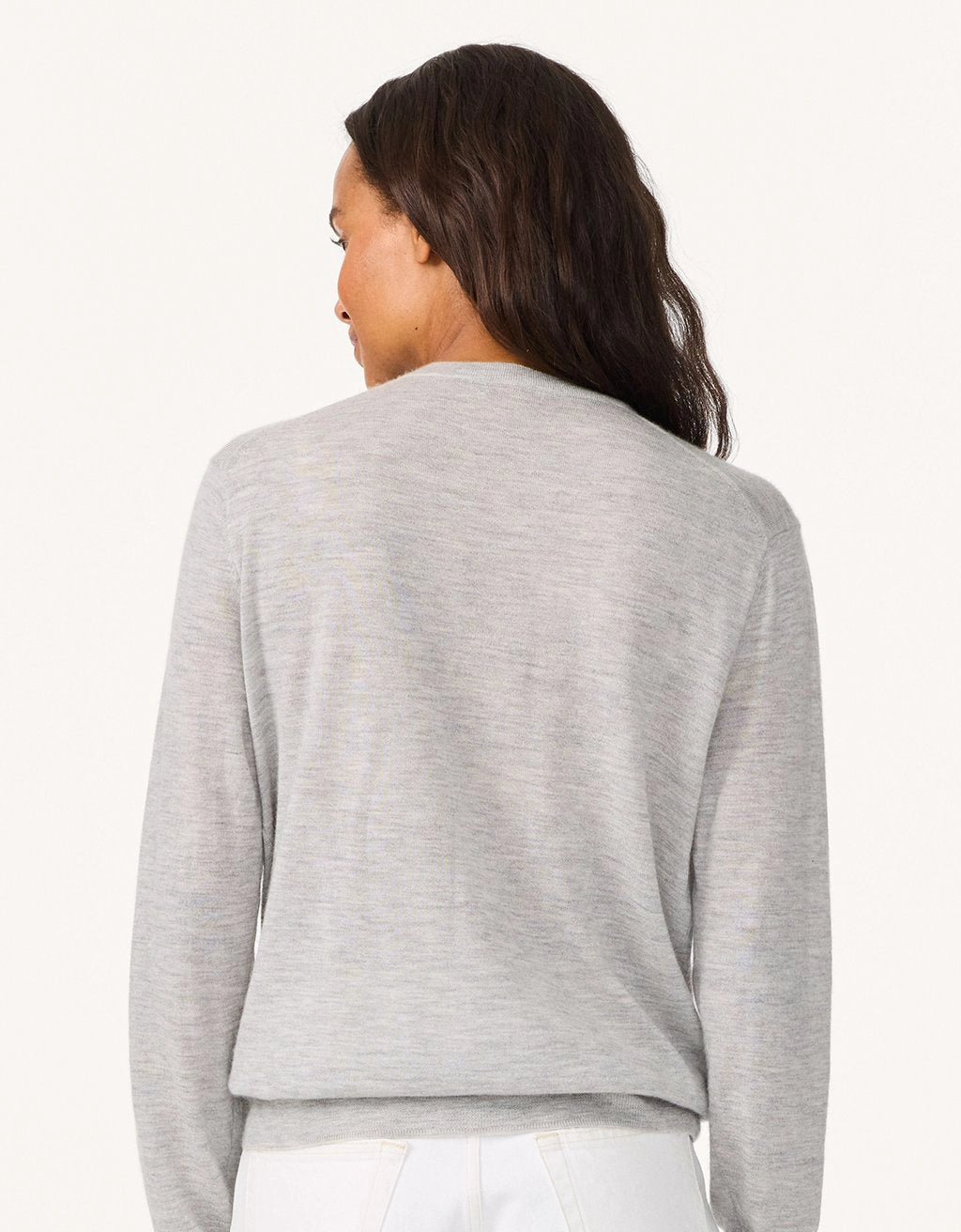 Unsubscribed Whisper-Weight Cashmere V-Neck Sweater Classic Knit