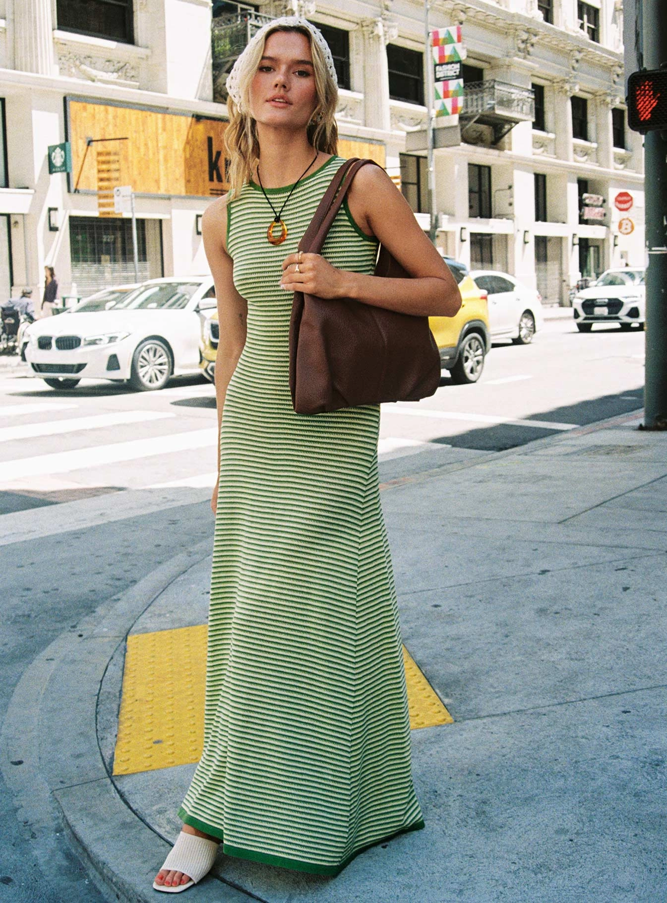 Tavison Maxi Dress Green Modest Cut Pretty Glow