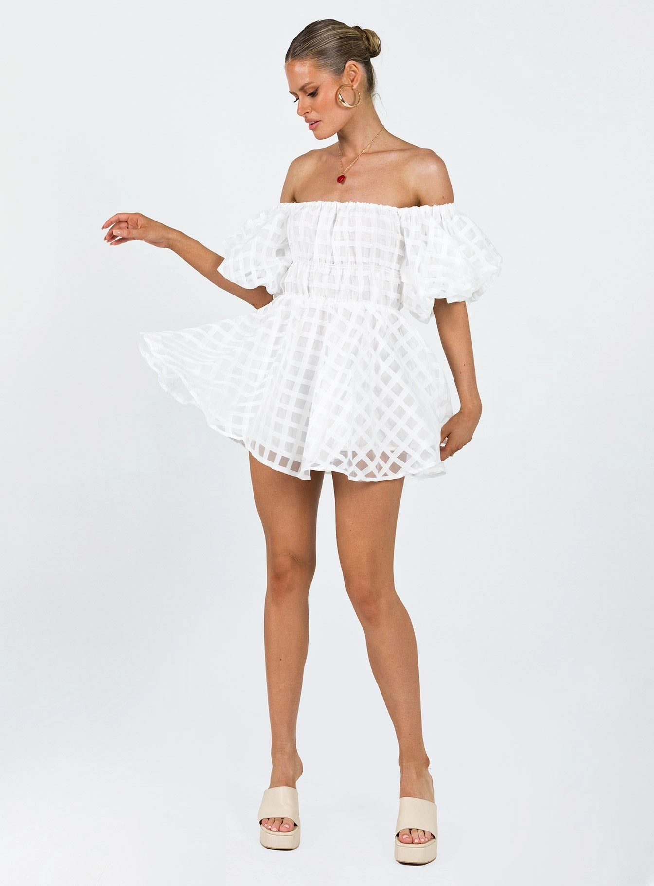 Pascali Mini Dress White Bright Mood