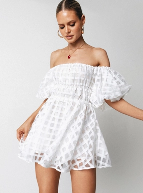 Vacation Vibes Pascali Mini Dress White