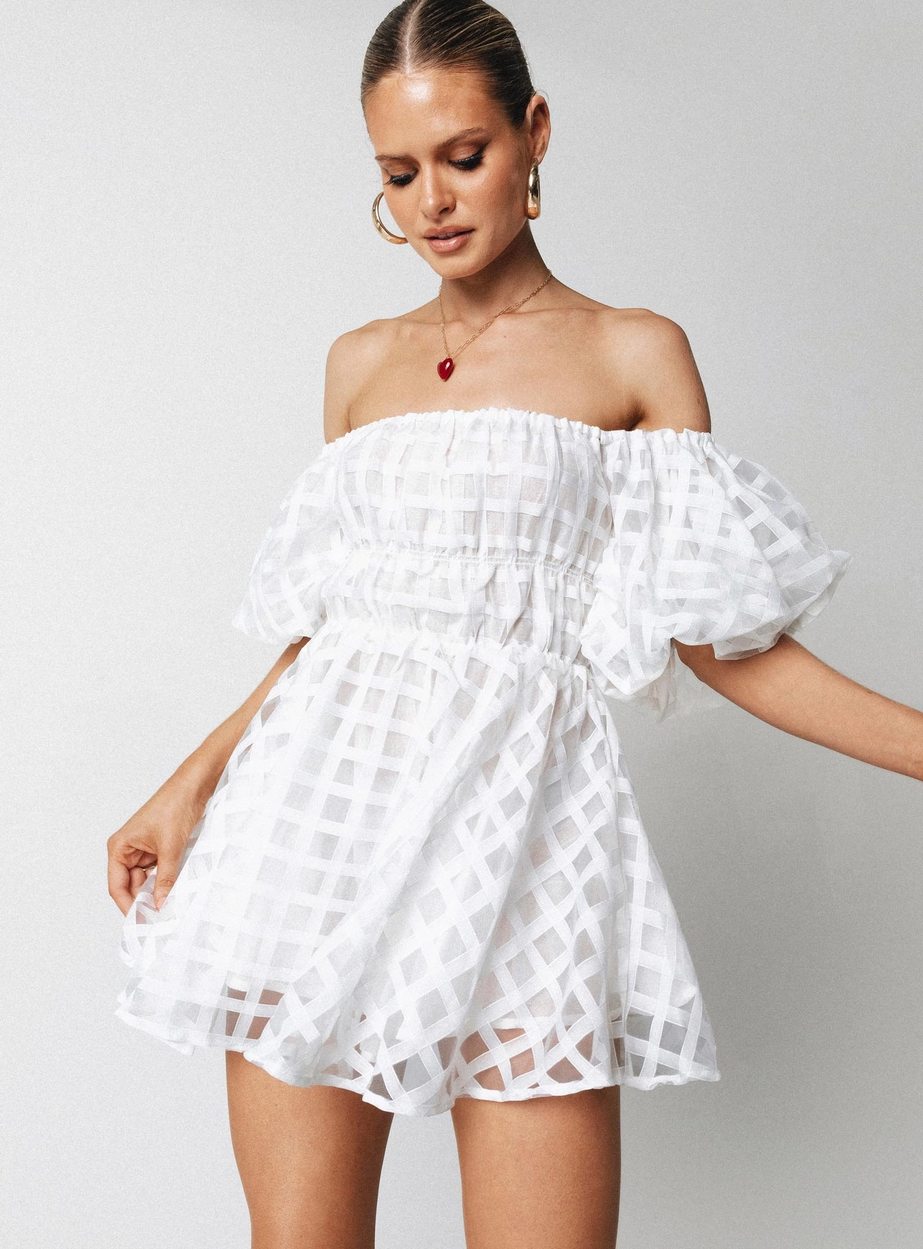 Vacation Vibes Pascali Mini Dress White