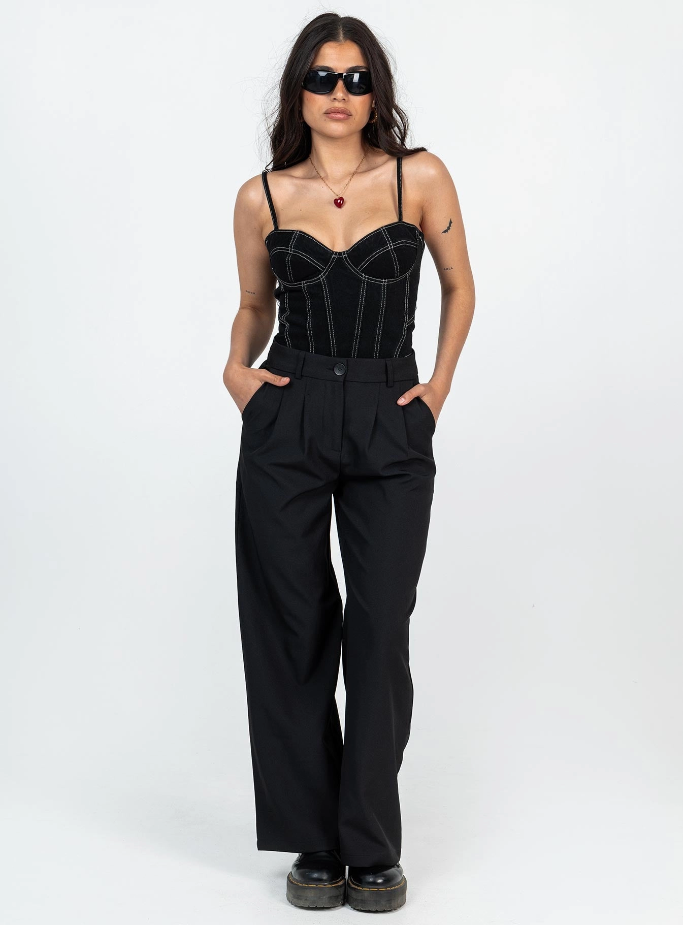Breathable mesh Archer Pants Black Petite