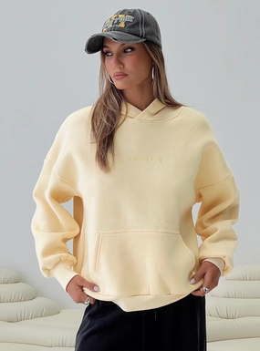 Layer Friendly Budget Friendly Princess Polly Hooded Sweatshirt Yellow
