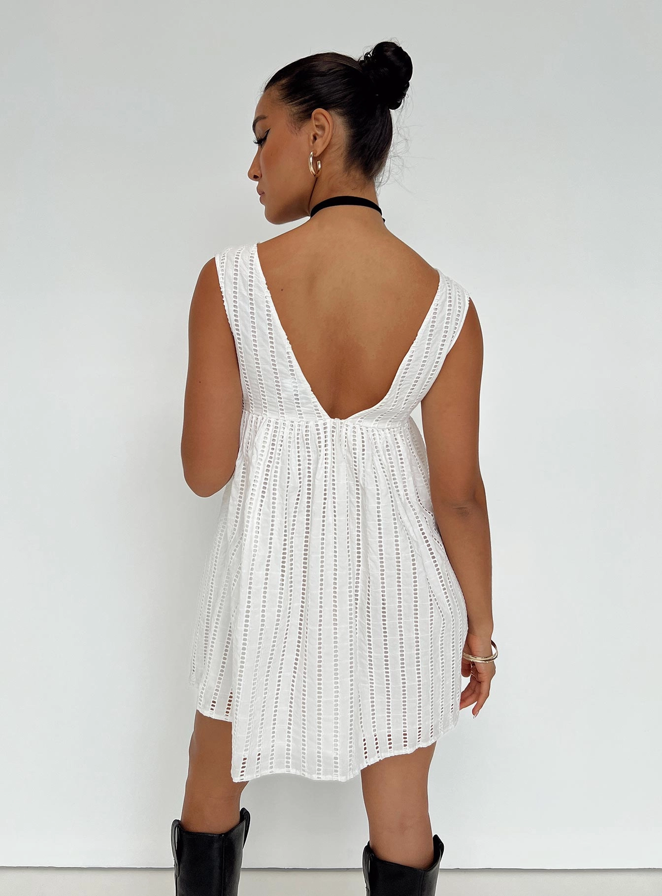 Comfy Comfort Effortless Touch Laney Mini Dress White