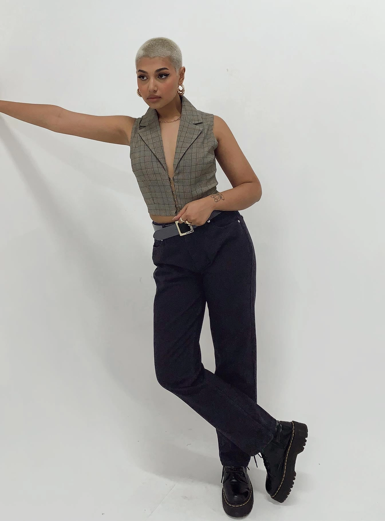 Deluxe Low Waist Jeans Black Unisex Friendly