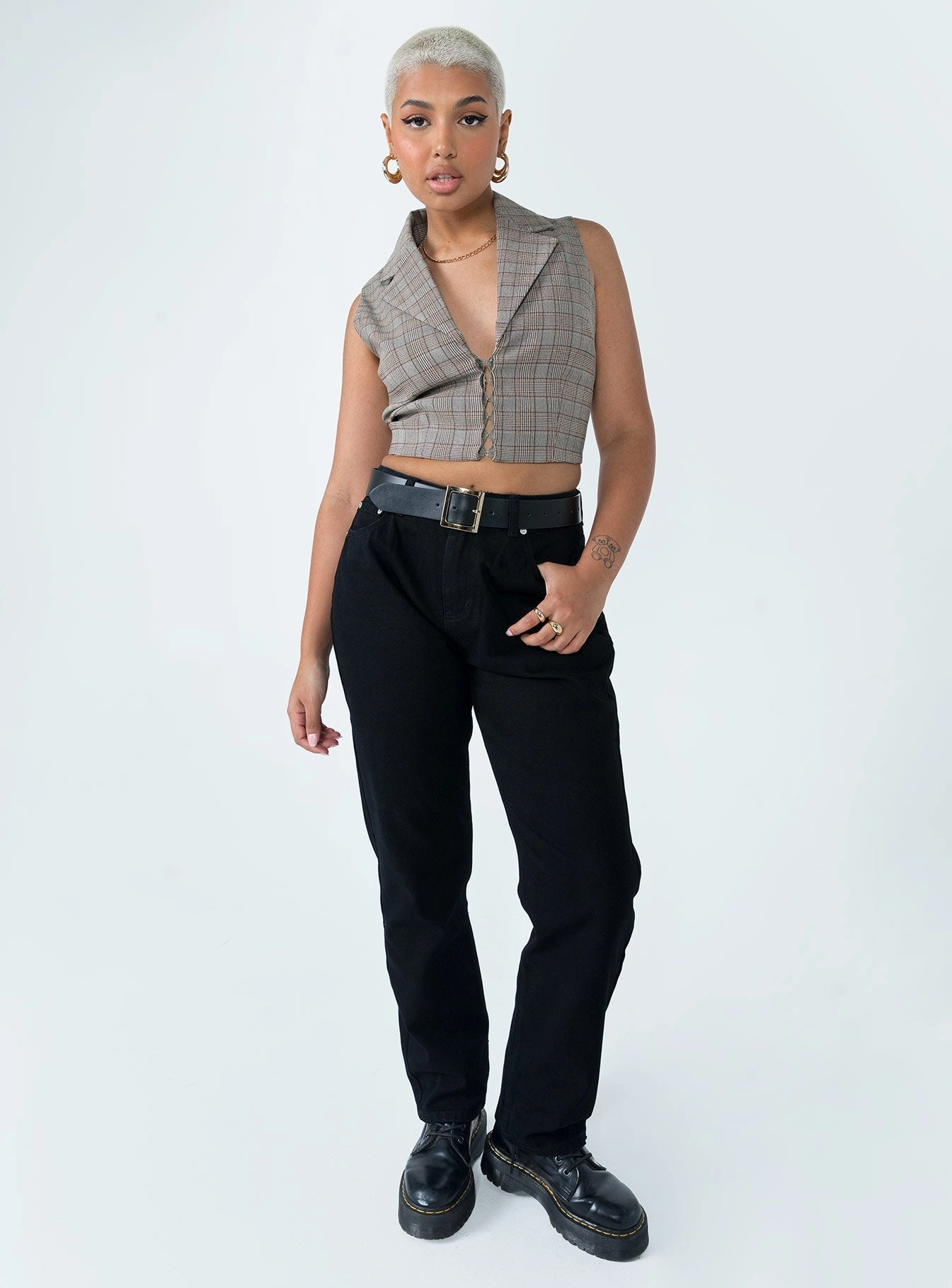 Low Maintenance Deluxe Low Waist Jeans Black