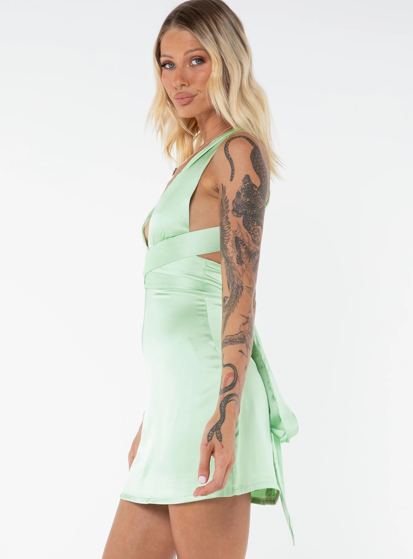 Feminine fit-and-flare silhouette Katina Mini Dress Green Tall