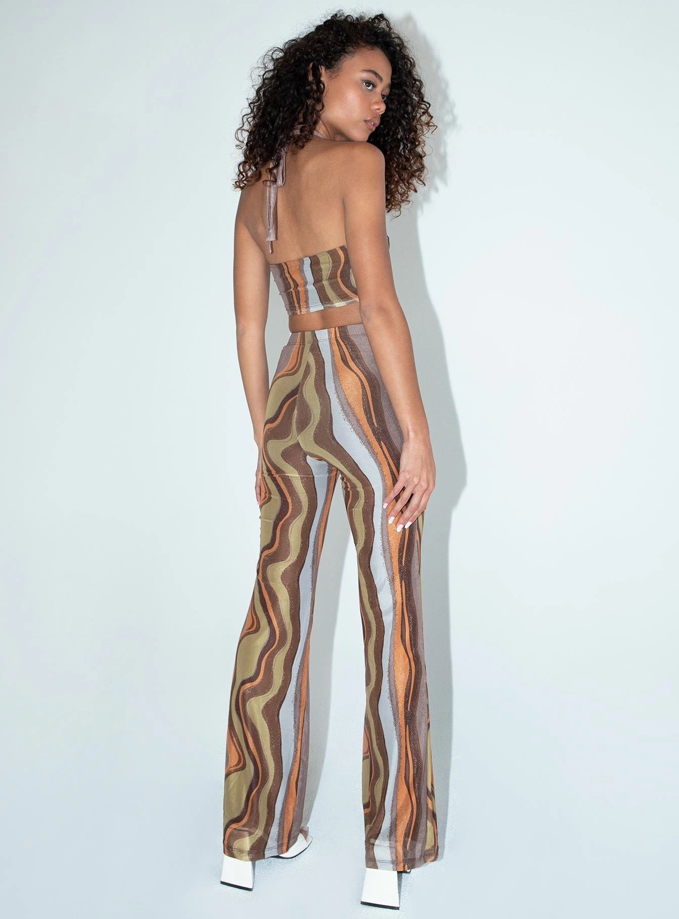 Motel Herly Trouser Earthy Gradient Brown ReinforcedStitching