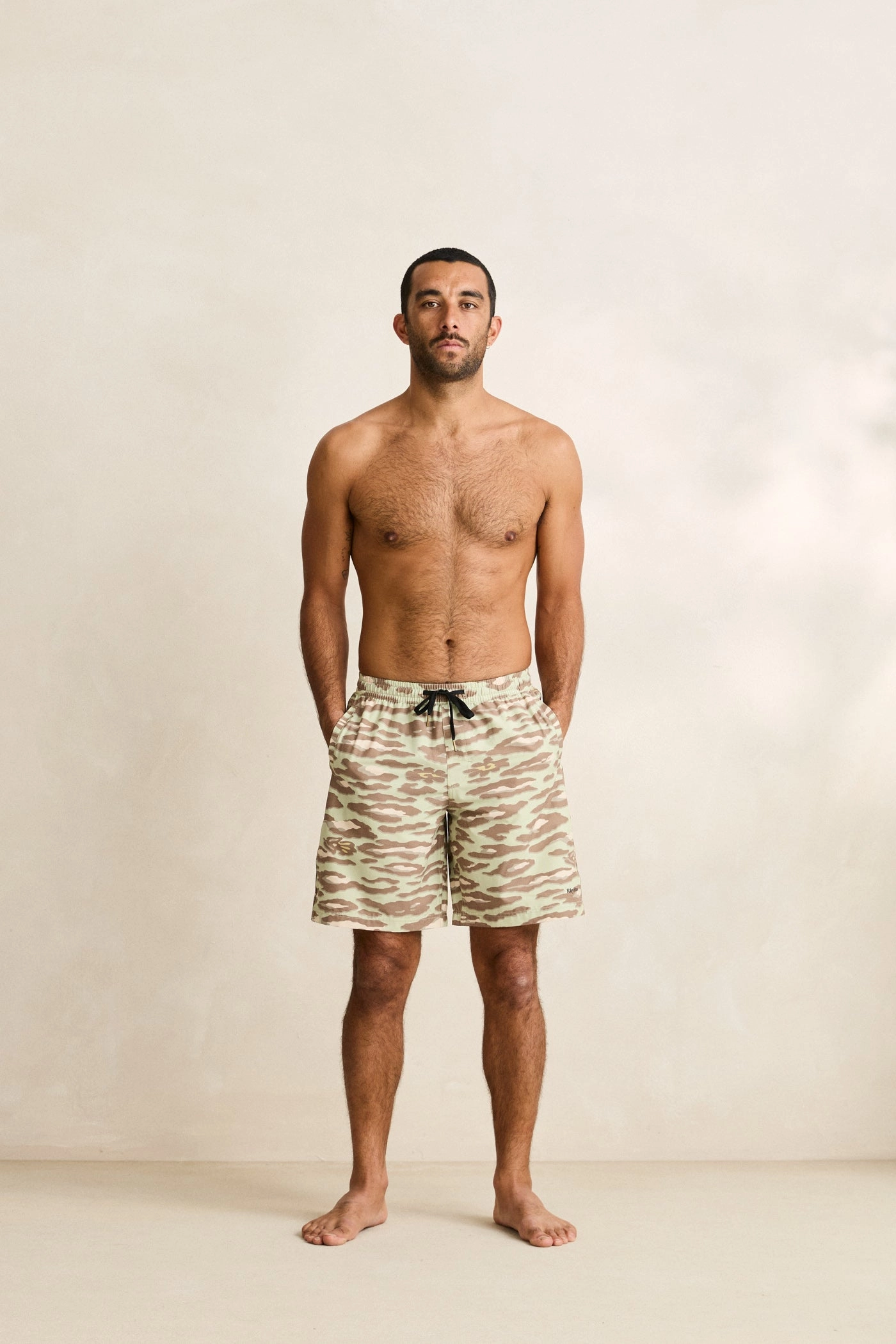 swimming suit alternative Leo Camo Beach Short Sage