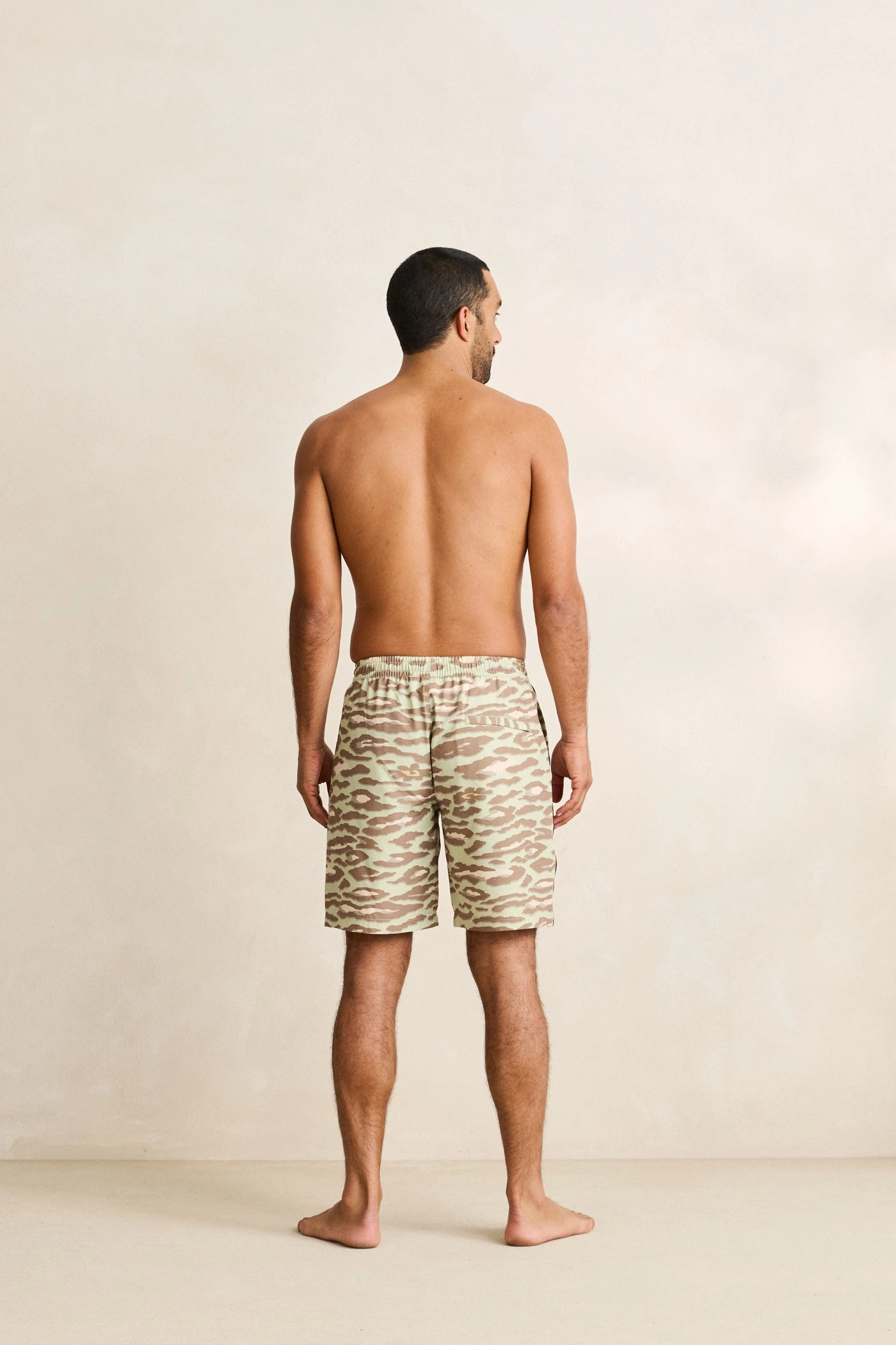 Leo Camo Beach Short Sage Quick Slip