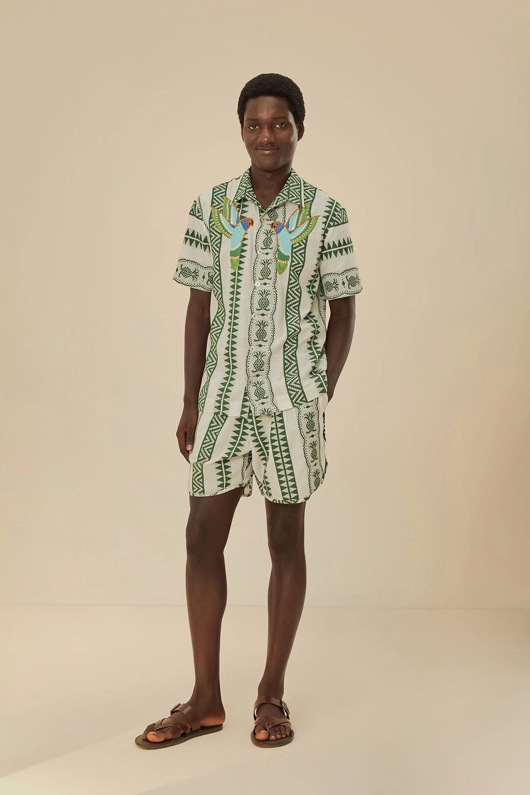 Pineapple Jacquard Shorts Comfy Layers