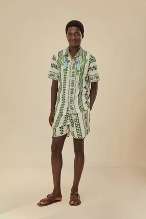 Pineapple Jacquard Shorts Comfy Layers