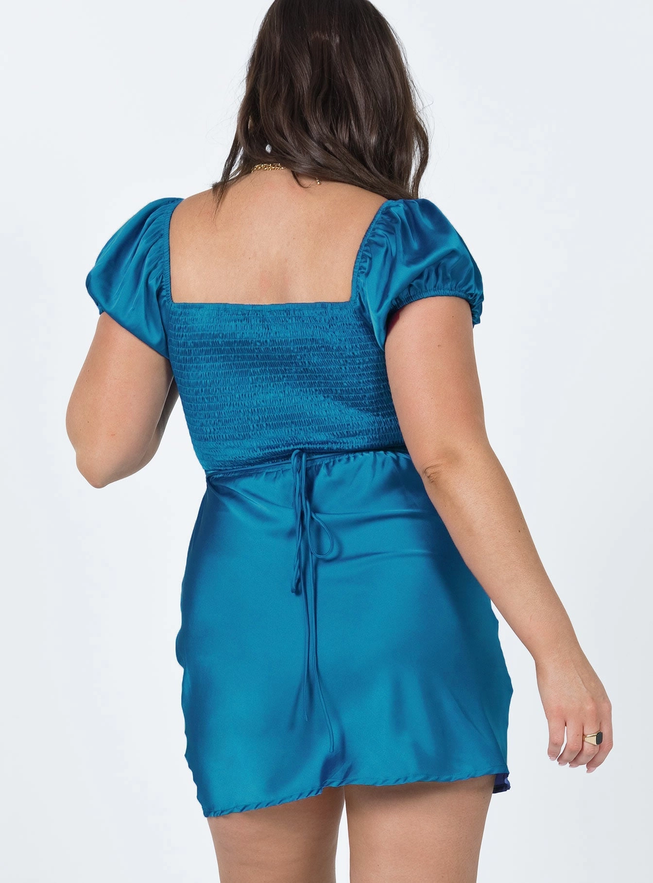 Thermal-Lined Nakita Mini Dress Blue
