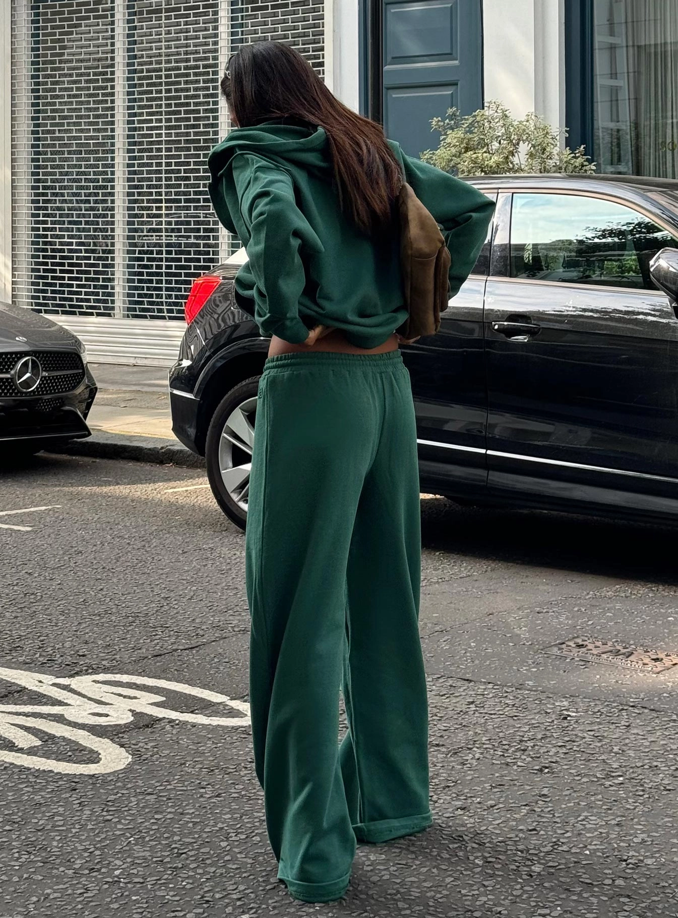 All Day Straight Leg Sweatpants Green Casual Layer Bold Design