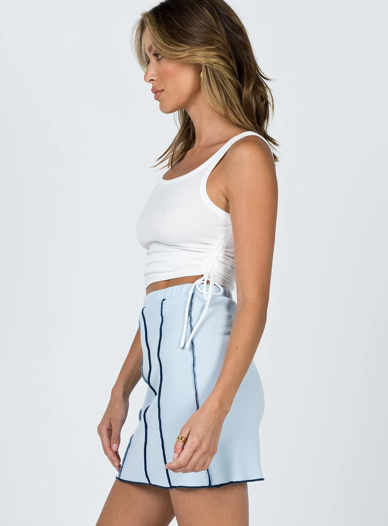 Easy Combo Cool Tone Nelle Mini Skirt Blue
